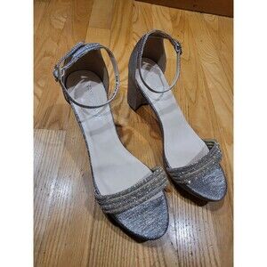 Touch Ups by Benjamin Walk Parker Platform Sandal Size 8.5 M  Pewter Color